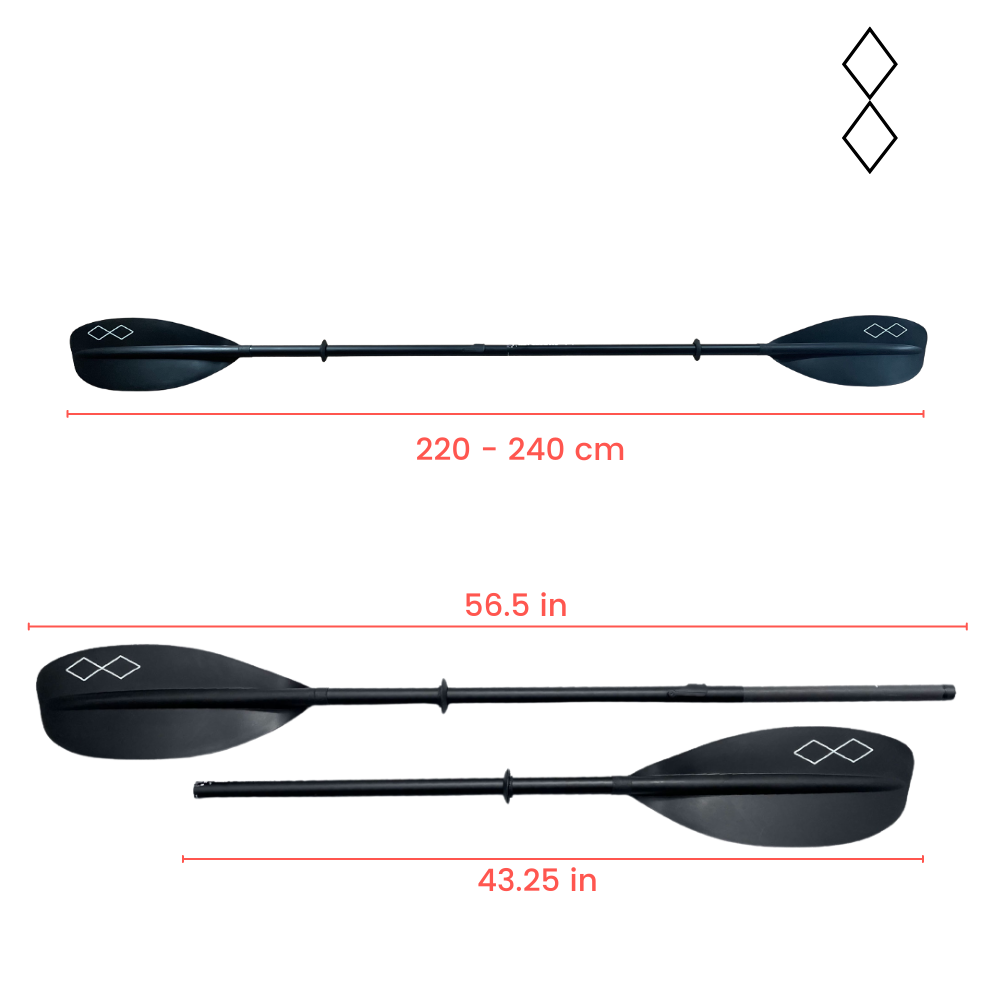 Adjustable Kayak Paddle Carbon Blend
